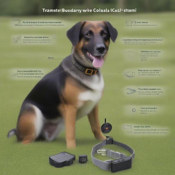 Dog Boundary Collar System Components