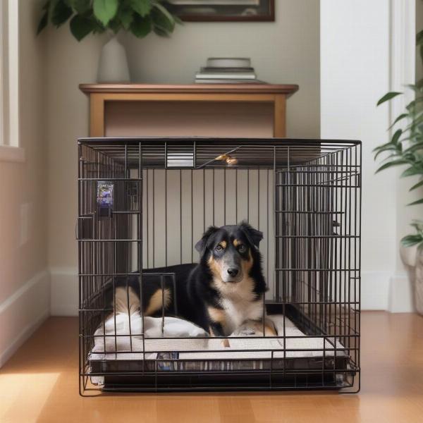 Choosing the right spot for your dog's cage in your home.