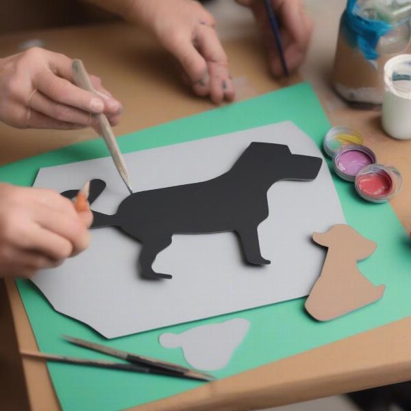 DIY Dog Cardboard Cutout