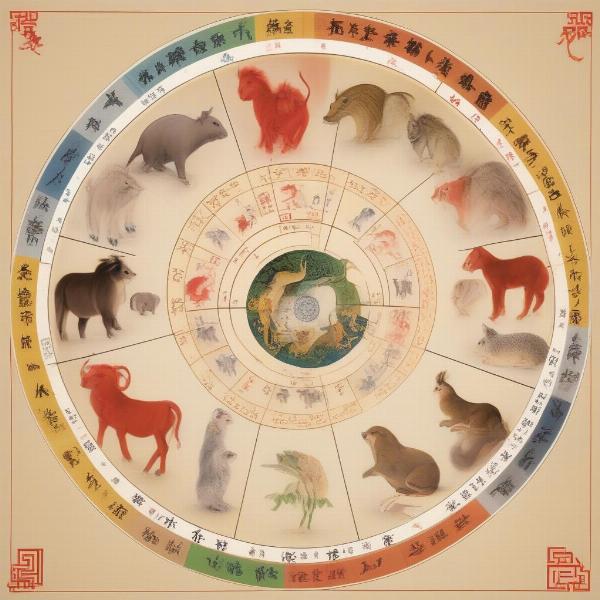 Dog Chinese Zodiac Wheel