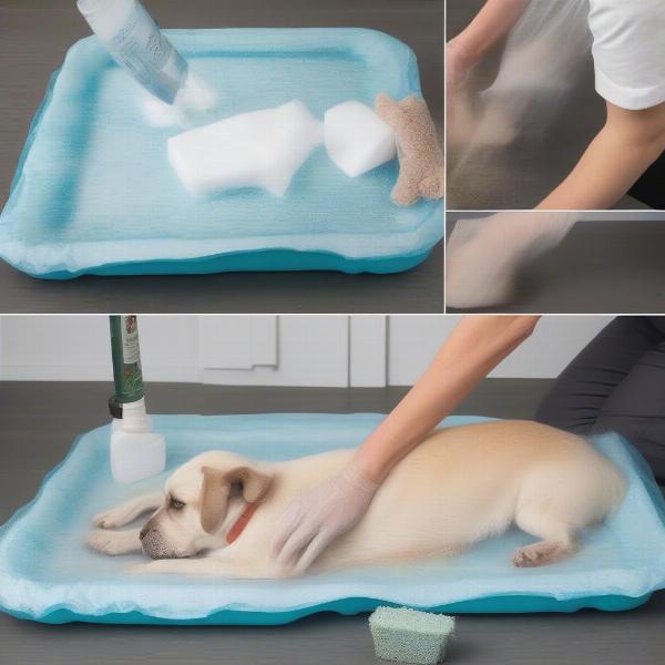 Cleaning a Dog Plastic Bed Liner