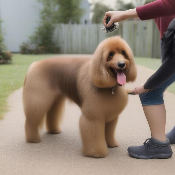 Post clipping care for a dog