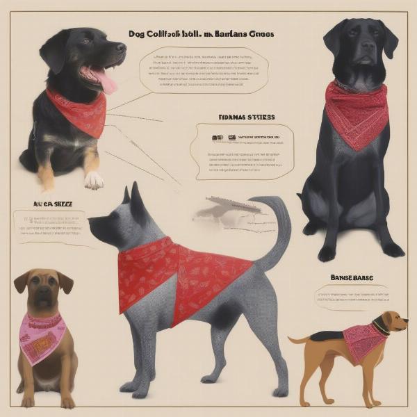 Dog Collar Bandana Sizes for Different Breeds