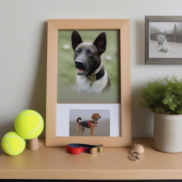 Dog Collar Memorial Shelf Display