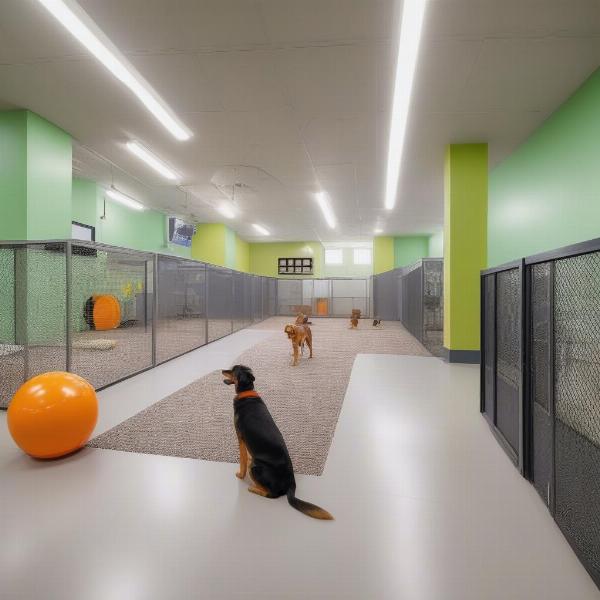 A clean and well-maintained dog daycare facility in Surprise, AZ