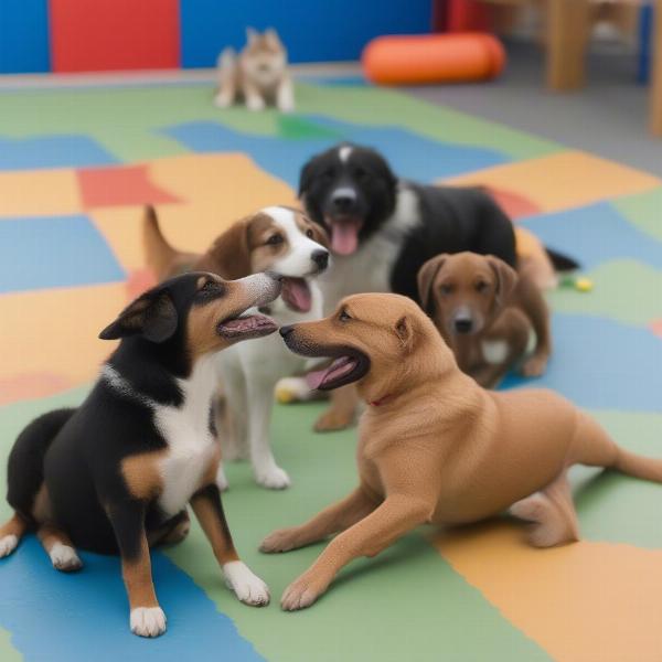 Dog Daycare Hendersonville TN: Happy Dogs Playing