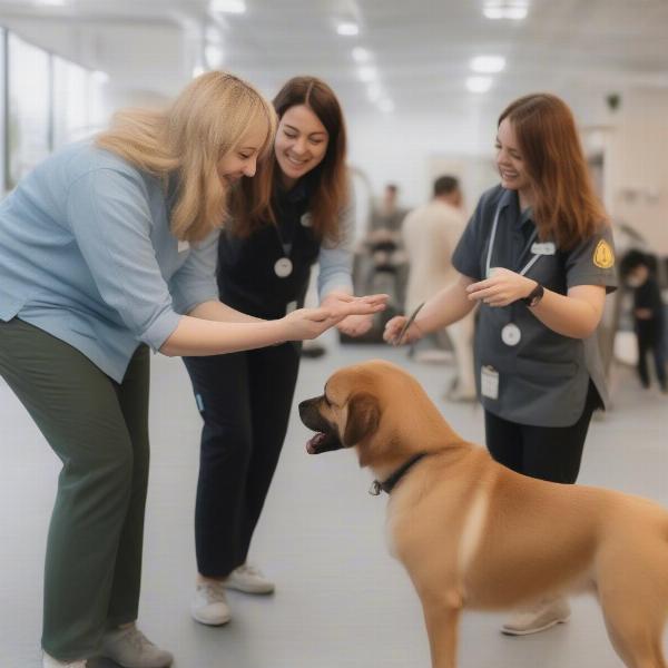 Experienced Staff Interacting with Dogs at a Leesburg VA Daycare