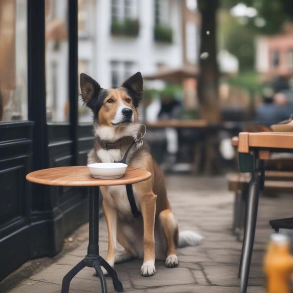 Dog dining etiquette in Norfolk