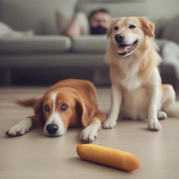 Dog Eating a Chicken Corn Dog: What To Do?