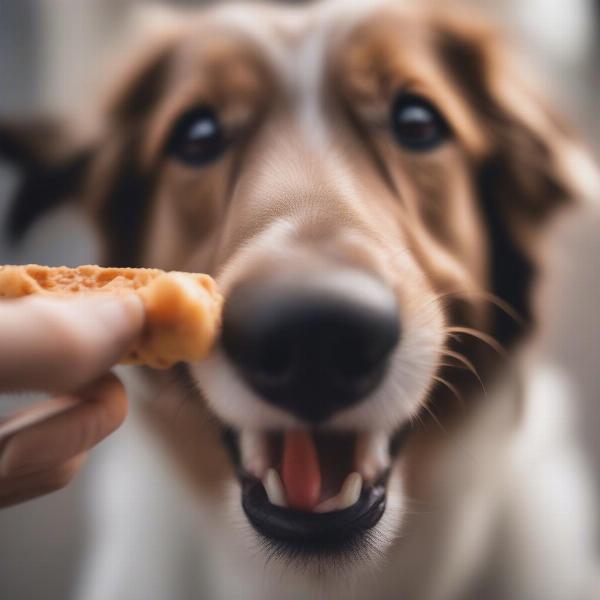 Dog Enjoying PureBites Treats