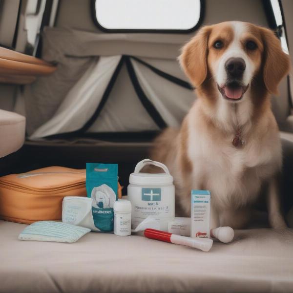 Dog First Aid Kit at a Caravan Park