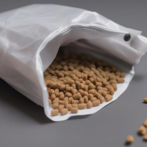 Dog food bag clip keeping kibble fresh