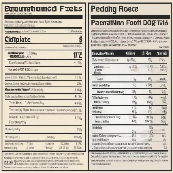 Dog Food Label Analysis