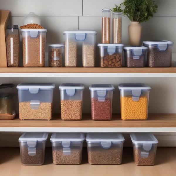 Proper dog food storage containers