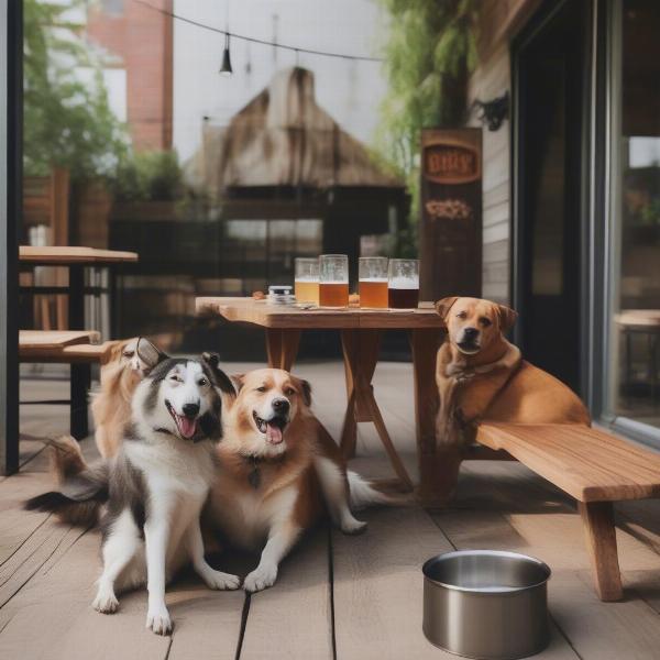 Dog-Friendly Brewery Patio