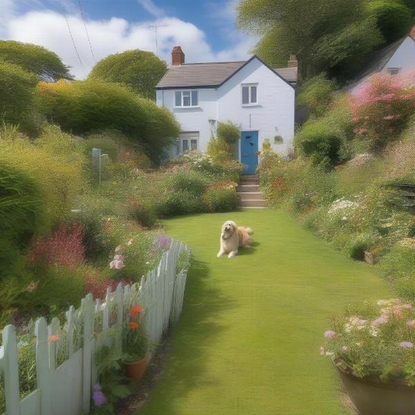 Dog-friendly cottage garden in Dartmouth