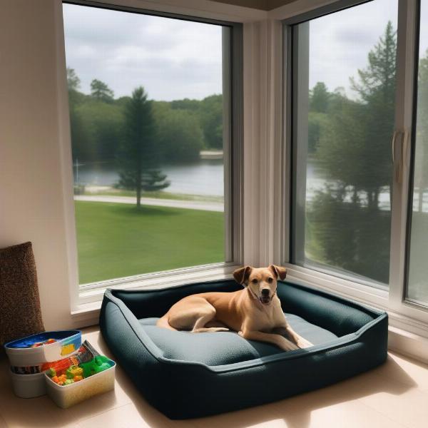 Dog-friendly amenities at a Maine hotel.