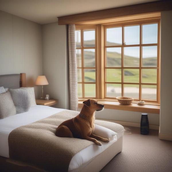 Dog-friendly hotel in Cornwall with a stunning beach view