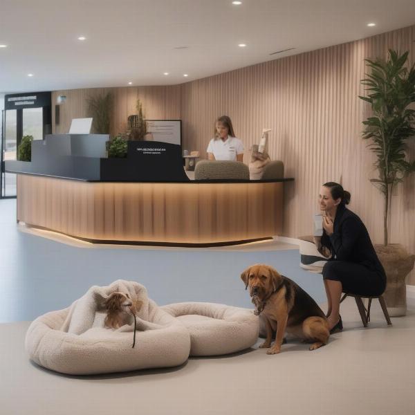 Dog-friendly hotel reception in NSW