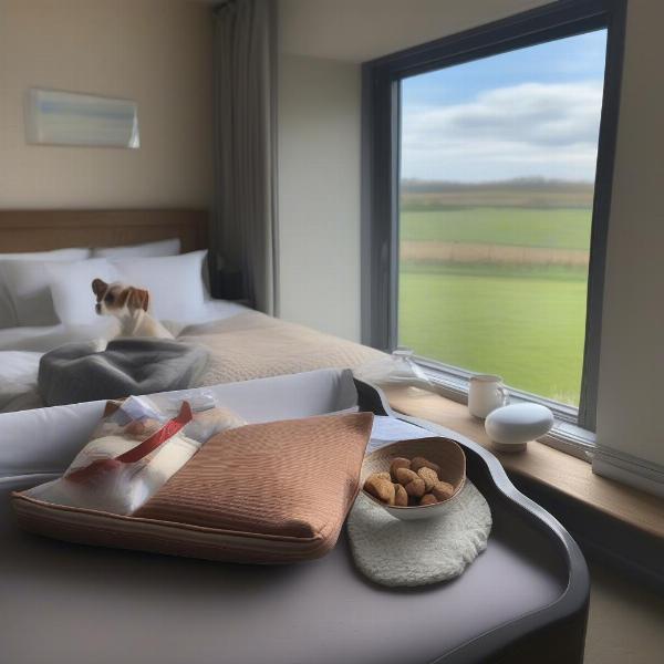 Dog-friendly hotel room in Cheshire