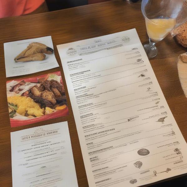 Dog-friendly menu at a Park City restaurant