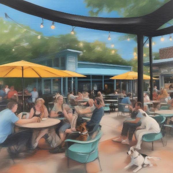 Dog-friendly patio in Baton Rouge