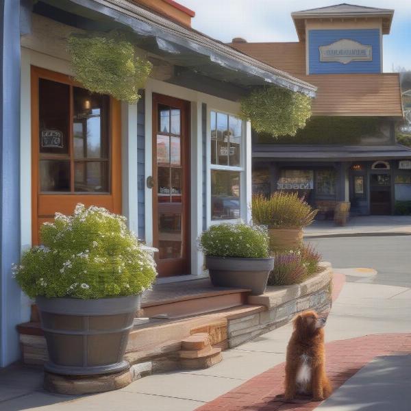 Dog-friendly patio in Cambria