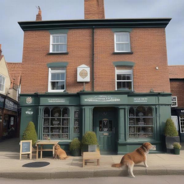 Dog-friendly pub in Bridlington with outdoor seating and water bowls.