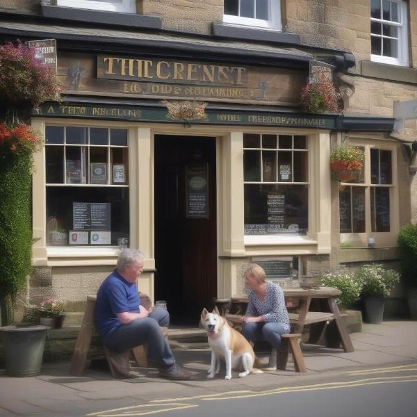 Relaxing at a Dog-Friendly Pub