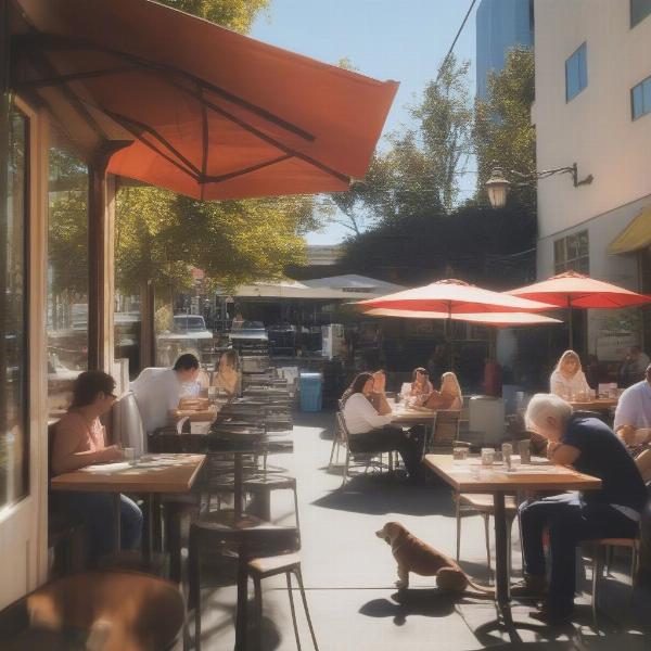 Dog-friendly restaurant patio in Berkeley