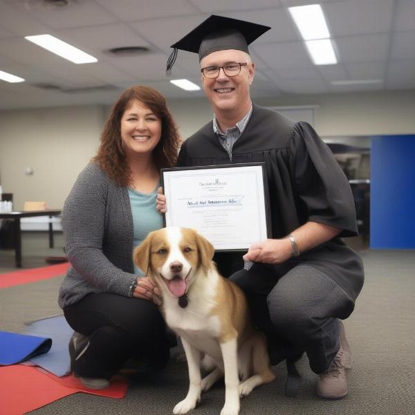 Dog Graduating Board Training