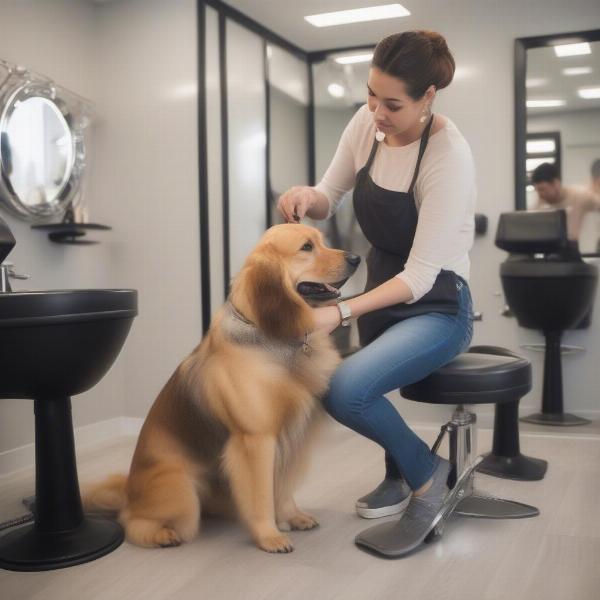 Dog groomer consultation in Nantwich