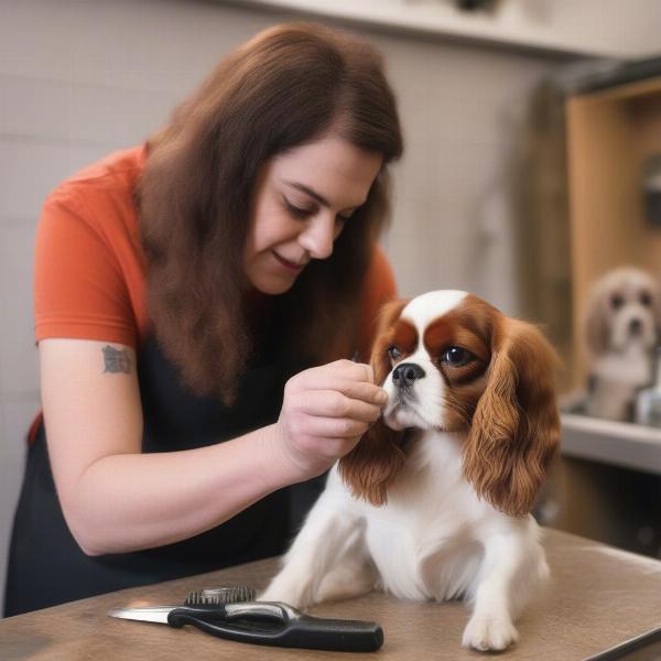 Dog Grooming Process in Louth