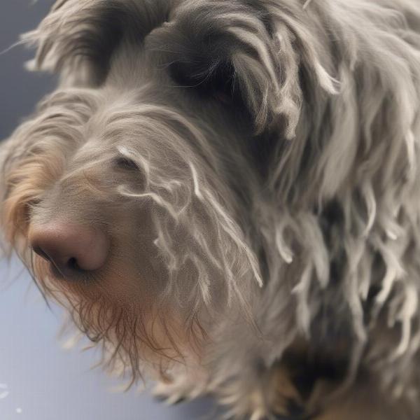 Dog with Matted Fur