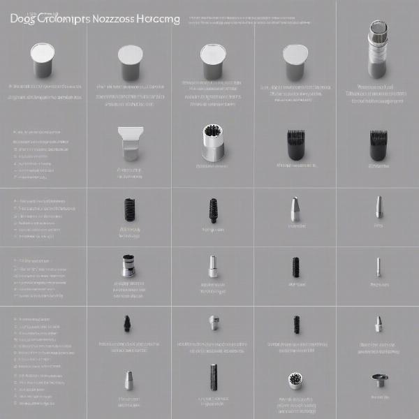 Different Types of Dog Grooming Nozzles