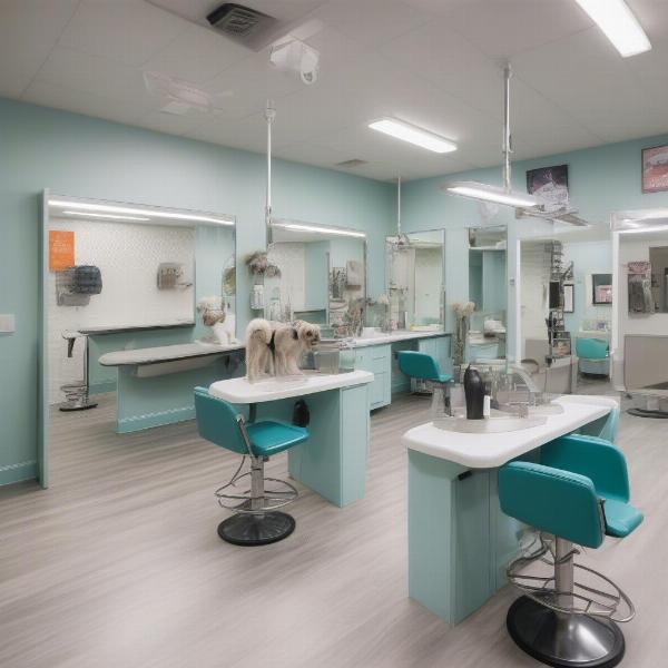 Dog Grooming Salon Interior