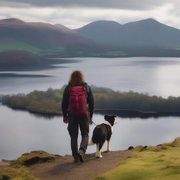 Hiking with a dog around Derwentwater