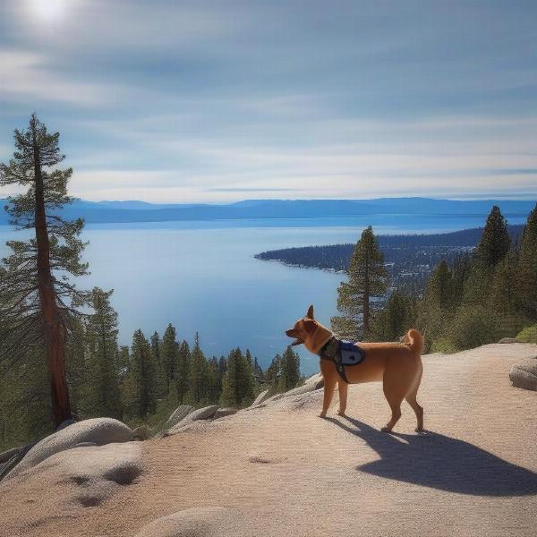 Dog Hiking Lake Tahoe Trail