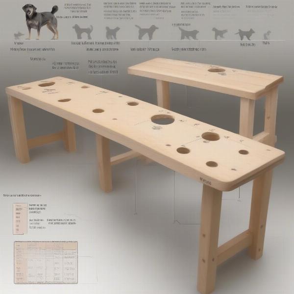 Dog Holed Workbench Sizes: Various sizes to accommodate different breeds.