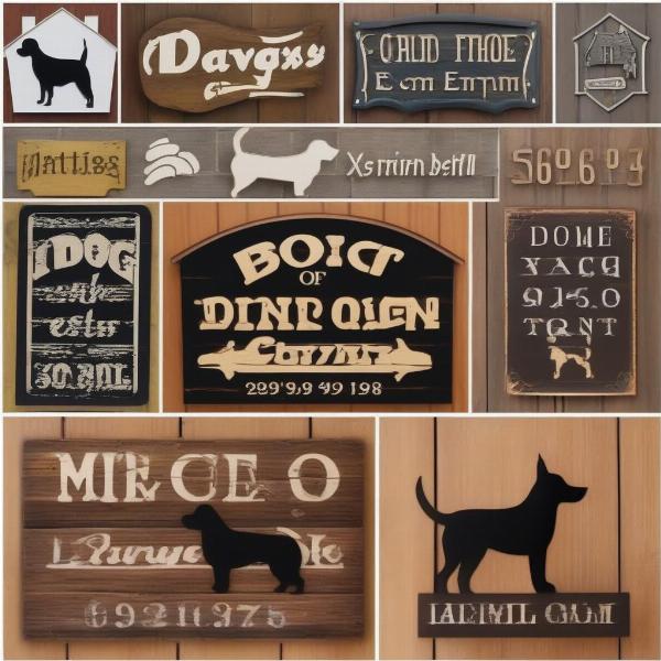 Dog House Sign Styles