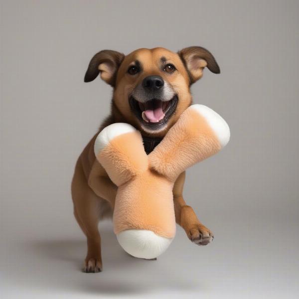 Dog humping a toy