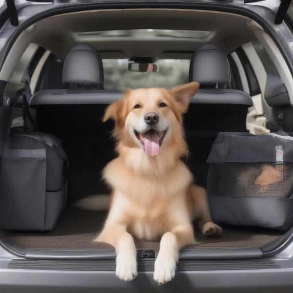 Dog Safe and Secure in Car with Guard