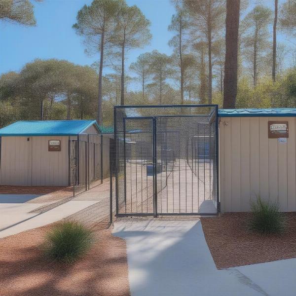 Destin FL Dog Kennel Exterior