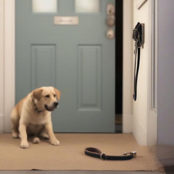 Dog Leash Hook Placement Near Door