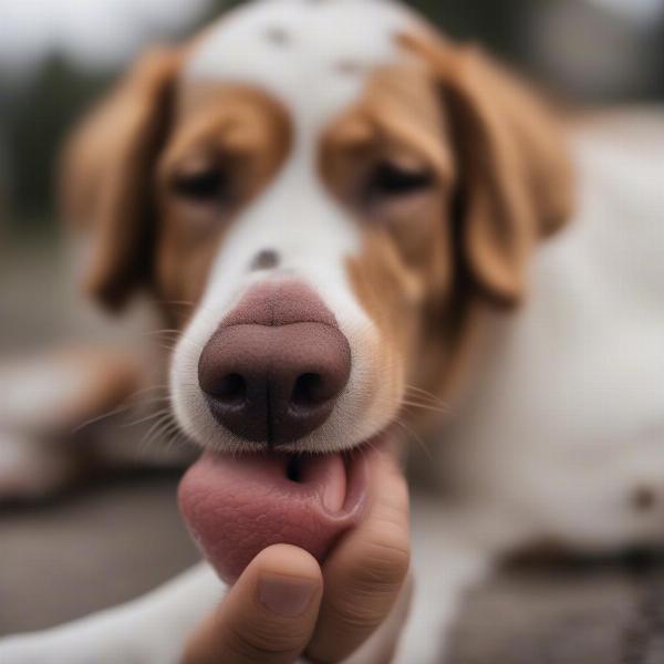 Dog licking excessively