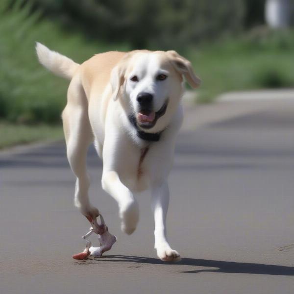 Dog Limping with Swollen Paw