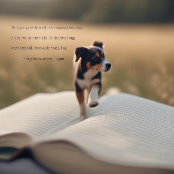 A book of poems about losing a dog