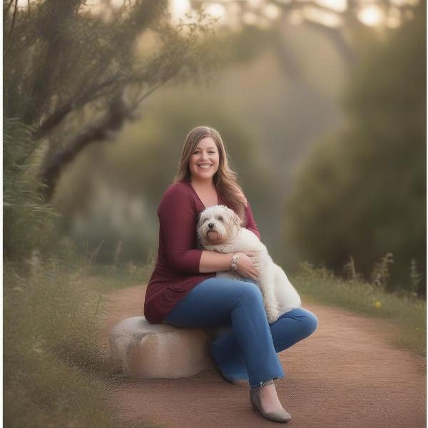 Dog Mom and Dog Photoshoot