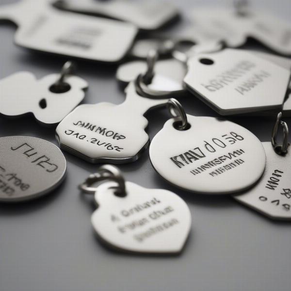 Dog Name Tags Made of Stainless Steel