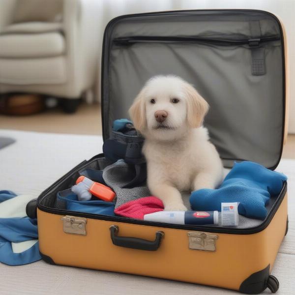 Packing essentials for a dog-friendly cottage holiday in Hampshire.